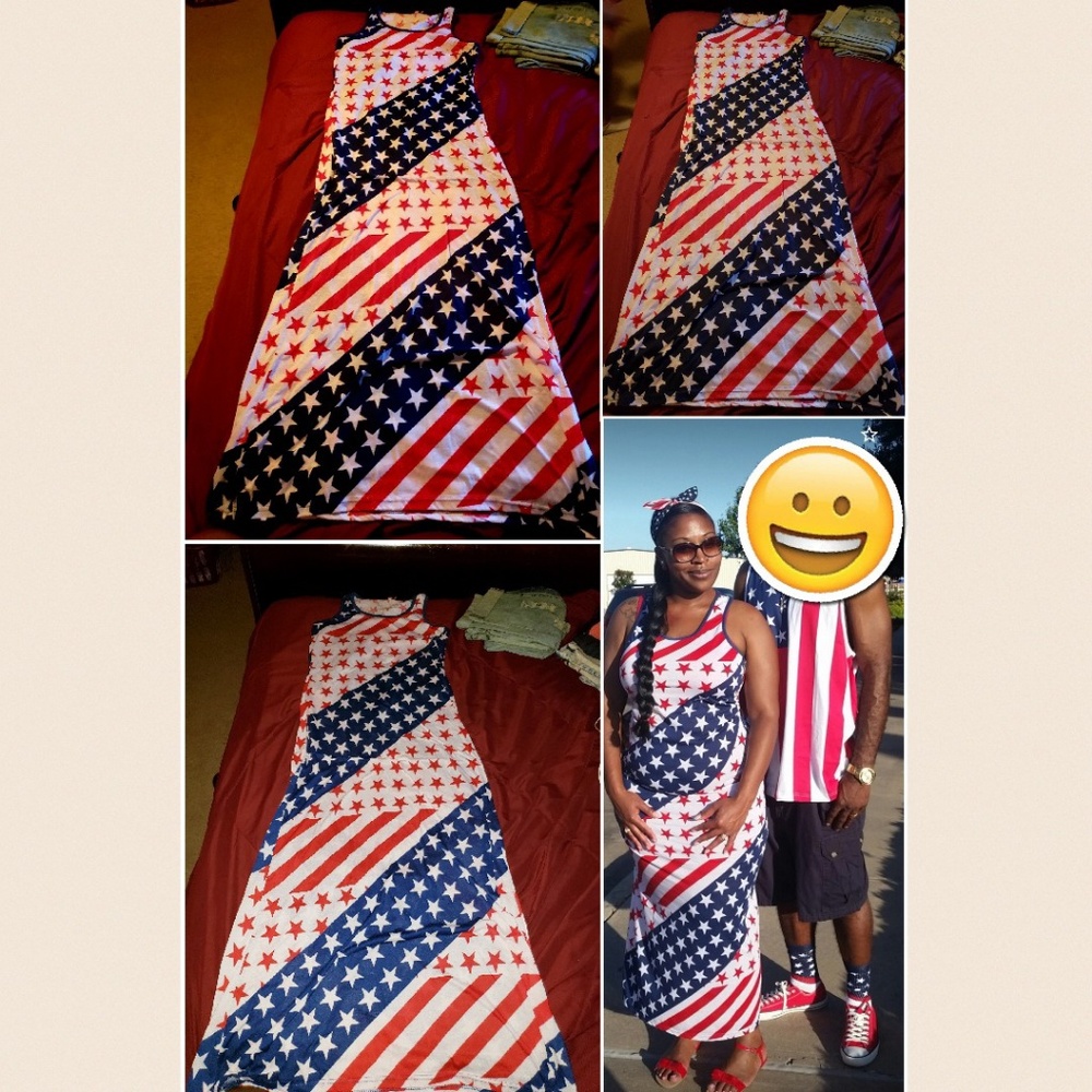SOLD! Worn Once! Flag, American, Red White Blue